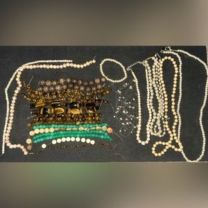 Huge Jewelry Lot With Beads, Real Pearls & Accent Diamonds